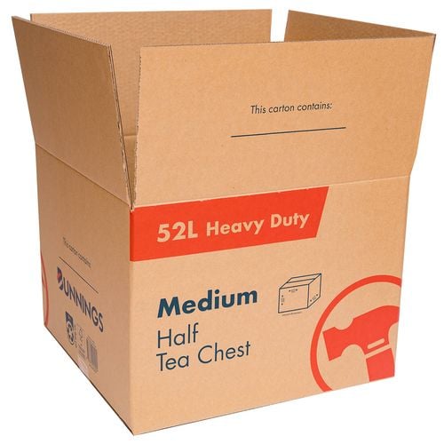 52L Heavy Duty Medium Half Tea Chest Moving Carton